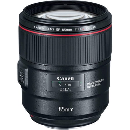 Canon EF 85mm f/1.4L IS USM - DSLR Lens with IS Capability, Black - 2271C002