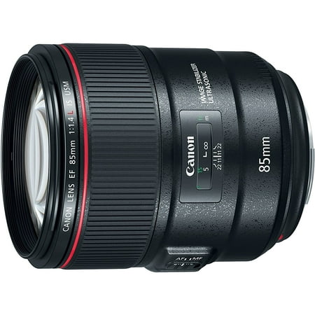 Canon - EF85mm F1.4L IS USM Telephoto Lens for EOS DSLR Cameras - Black