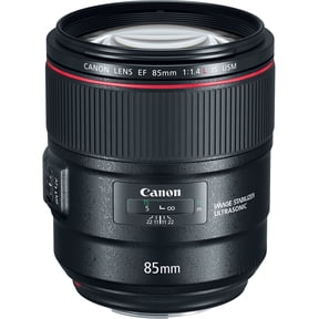 Pre-Owned Canon EF 85mm f/1.4L IS USM Portrait Prime Lens with Image Stabilization