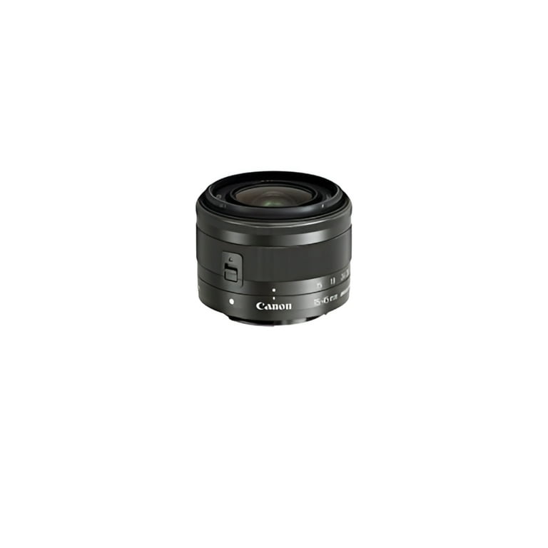 Canon EF-M 15-45mm F/3.5-6.3 IS STM Lens, Graphite, Compact Zoom