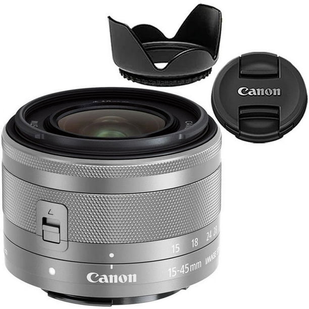 Canon EFM 1545mm f/3.56.3 IS STM Lens (Silver) + Hood Walmart