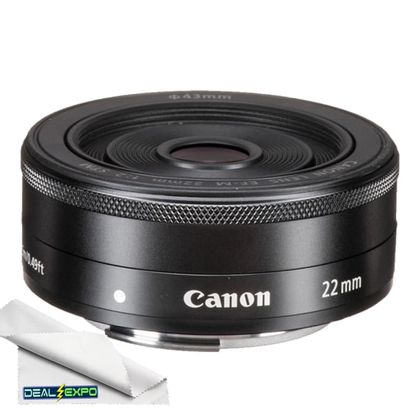 Canon EF-M 22mm f/2 STM Lens in Black Compatible with Canon 
