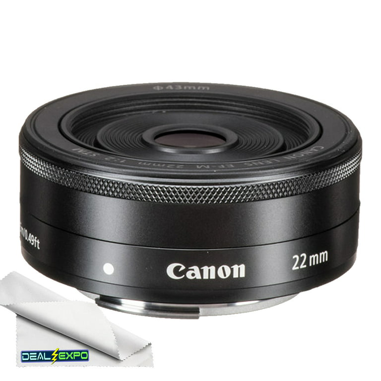Canon EF-M 22mm f/2 STM Lens in Black Compatible with Canon
