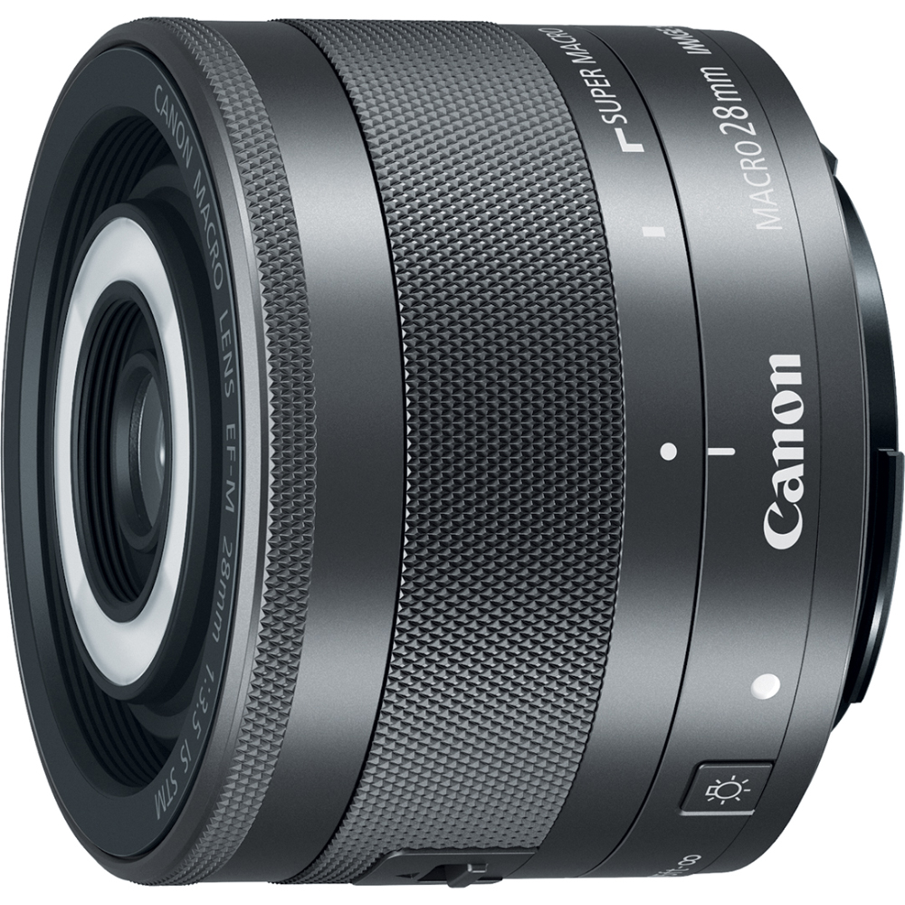 Canon EF-M - Macro lens - 28 mm - f/3.5 IS STM - for EOS Kiss M, M, M10, M100, M2, M3, M5, M50, M50 Mark II, M6, M6 Mark II - image 1 of 6