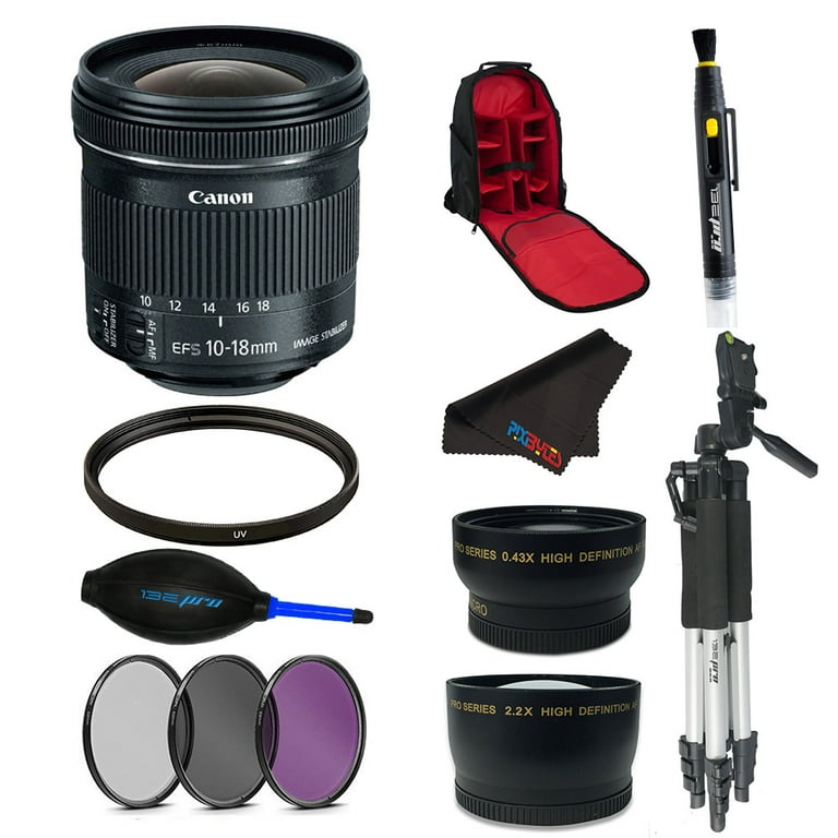 Canon EF-S 10-18mm f/4.5-5.6 IS STM Lens + Pixi Professional