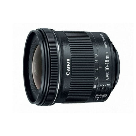 Canon - EF-S10-18mm F4.5-5.6 IS STM Ultra-Wide Zoom Lens for EOS DSLR Cameras - Black