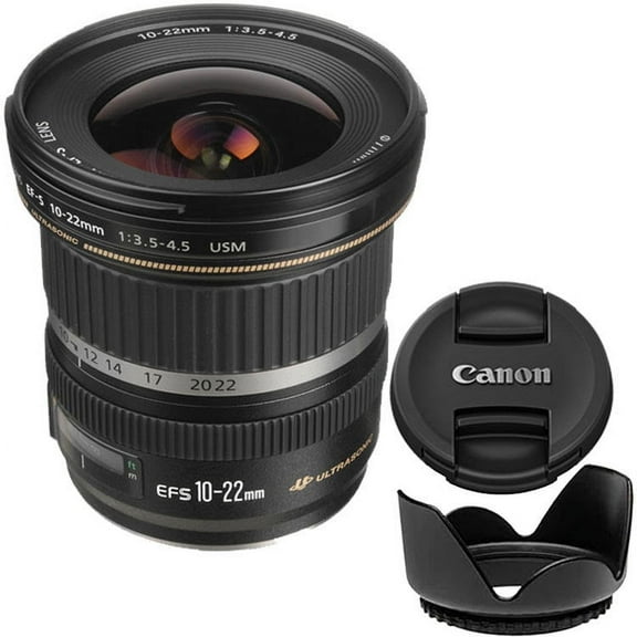 Canon EF-S 10-22mm f/3.5-4.5 USM Lens + Hood
