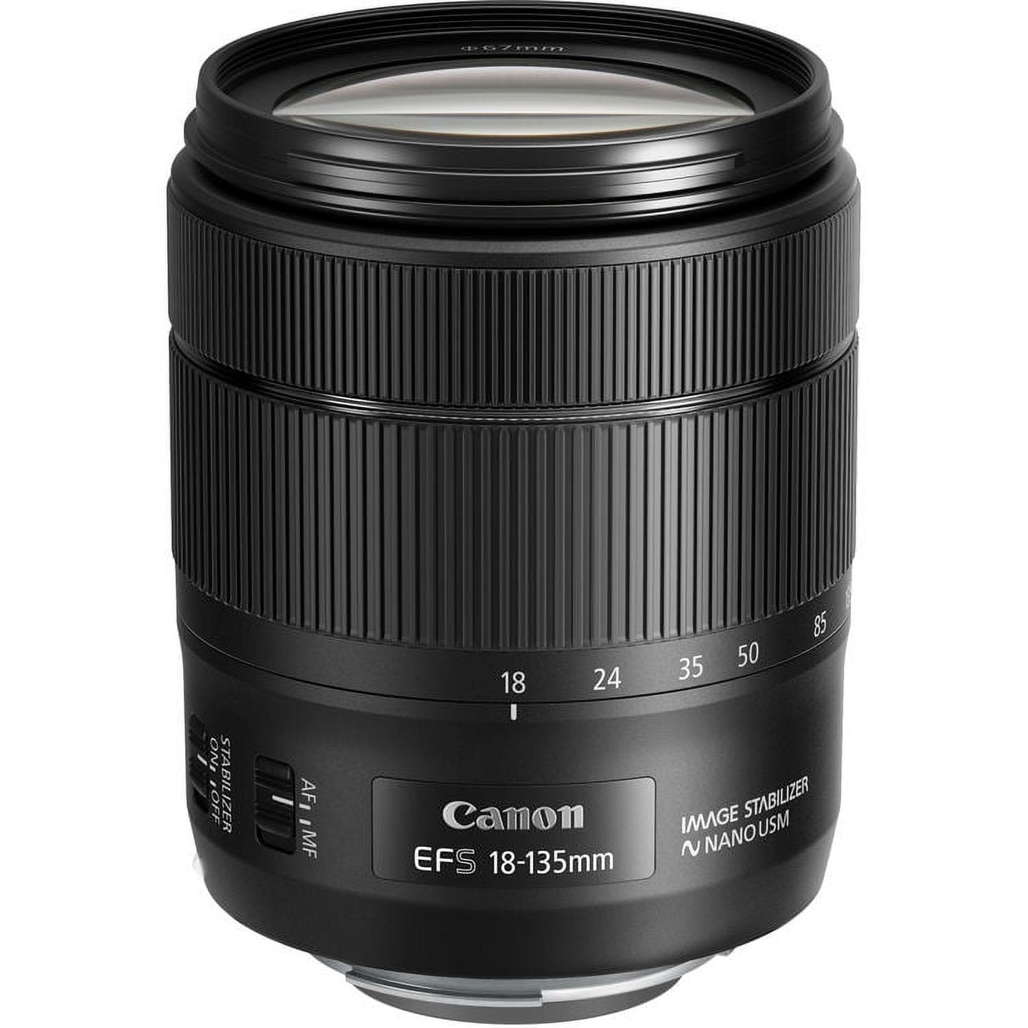 Canon EF-S 18-135mm Zoom Lens with f/3.5-5.6 USM, Image Stabilizer