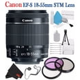 thumbnail image 1 of Canon EF-S 18-55mm F/3.5-5.6 IS STM Lens + 58mm 3 Piece Filter Kit + Lens Cap Keeper + Deluxe Starter Kit + Deluxe 3pc Lens Cleaning Kit Bundle (International Version), 1 of 6
