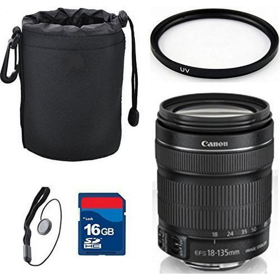 Canon EF-S 18-55mm f/3.5-5.6 IS II SLR Lens Top Value Bundle- International Model (International Version)