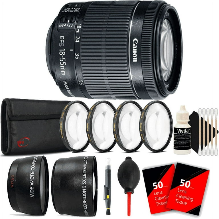 Canon EF-S 18-55mm f/3.5-5.6 IS STM Zoom Lens with Accessory
