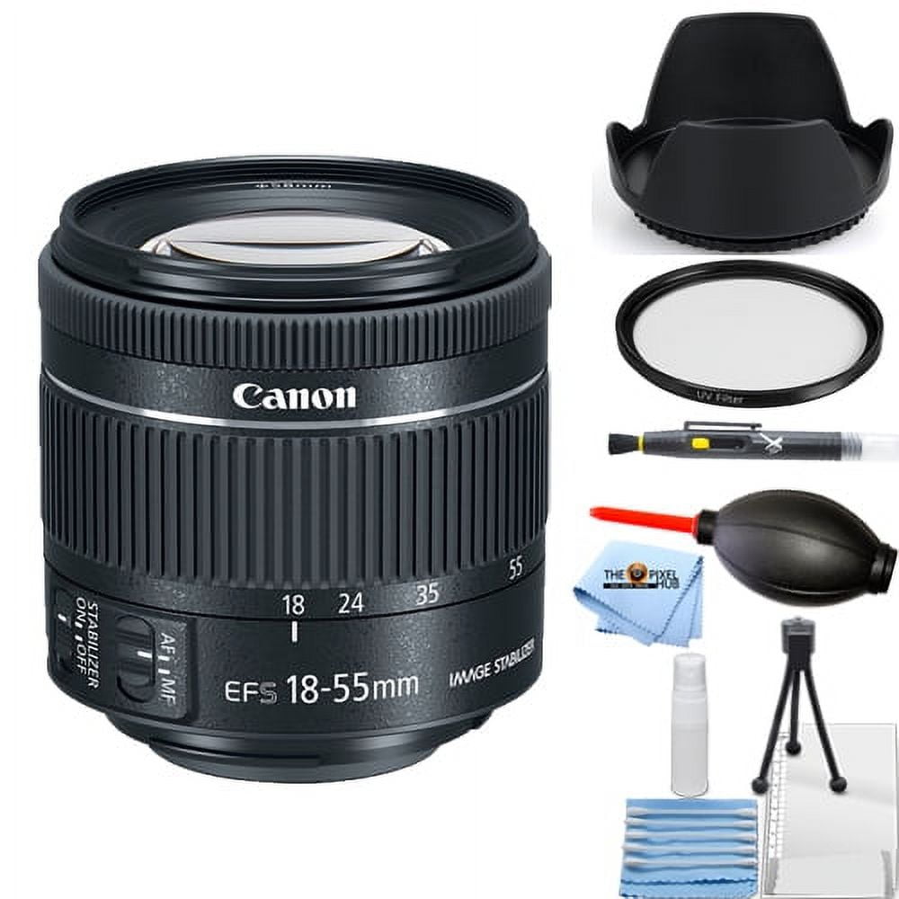Canon EF-S 18-55mm f/4-5.6 IS STM Lens STARTER BUNDLE WHITE