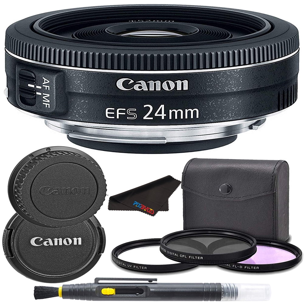 Canon EF-S 24mm f/2.8 STM Lens+Buzz-Photo Starter Kit Bundle - Walmart.com