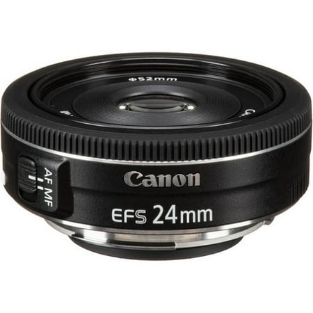 Canon - EF-S24mm F2.8 STM Standard Prime Lens for EOS DSLR Cameras - Black