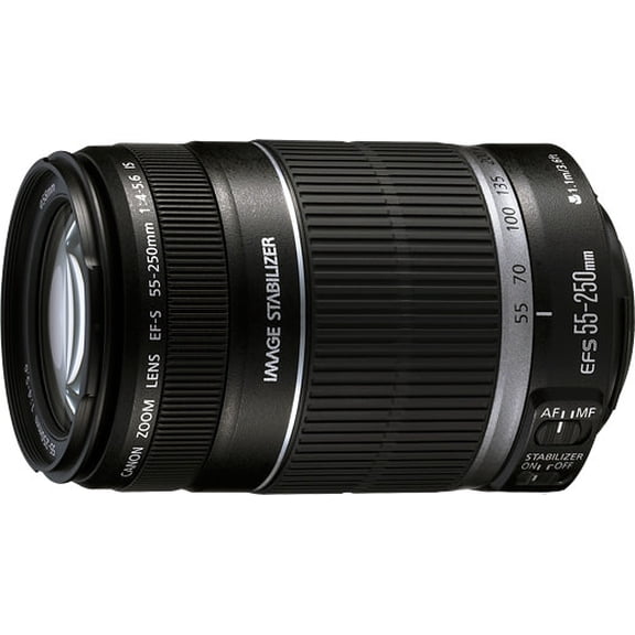 Pre-Owned Canon EF-S 55-250/4-5.6 IS Telephoto Zoom Lens