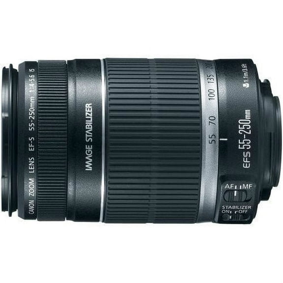 Canon EF-S 55-250/4-5.6 IS Telephoto Zoom Lens (International Version)