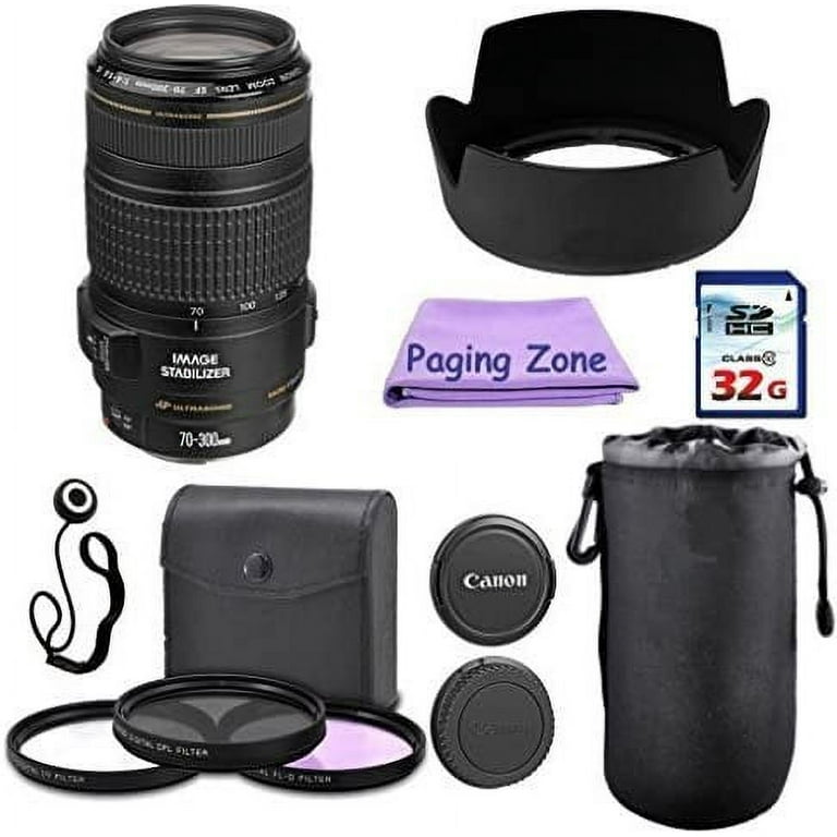 Canon EF-S 70-300mm is USM Camera Lens. PagingZone Deluxe Kit
