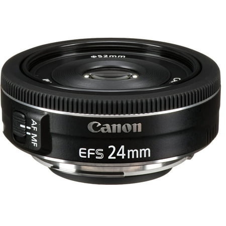 Canon - EF-S24mm F2.8 STM Standard Prime Lens for EOS DSLR Cameras - Black