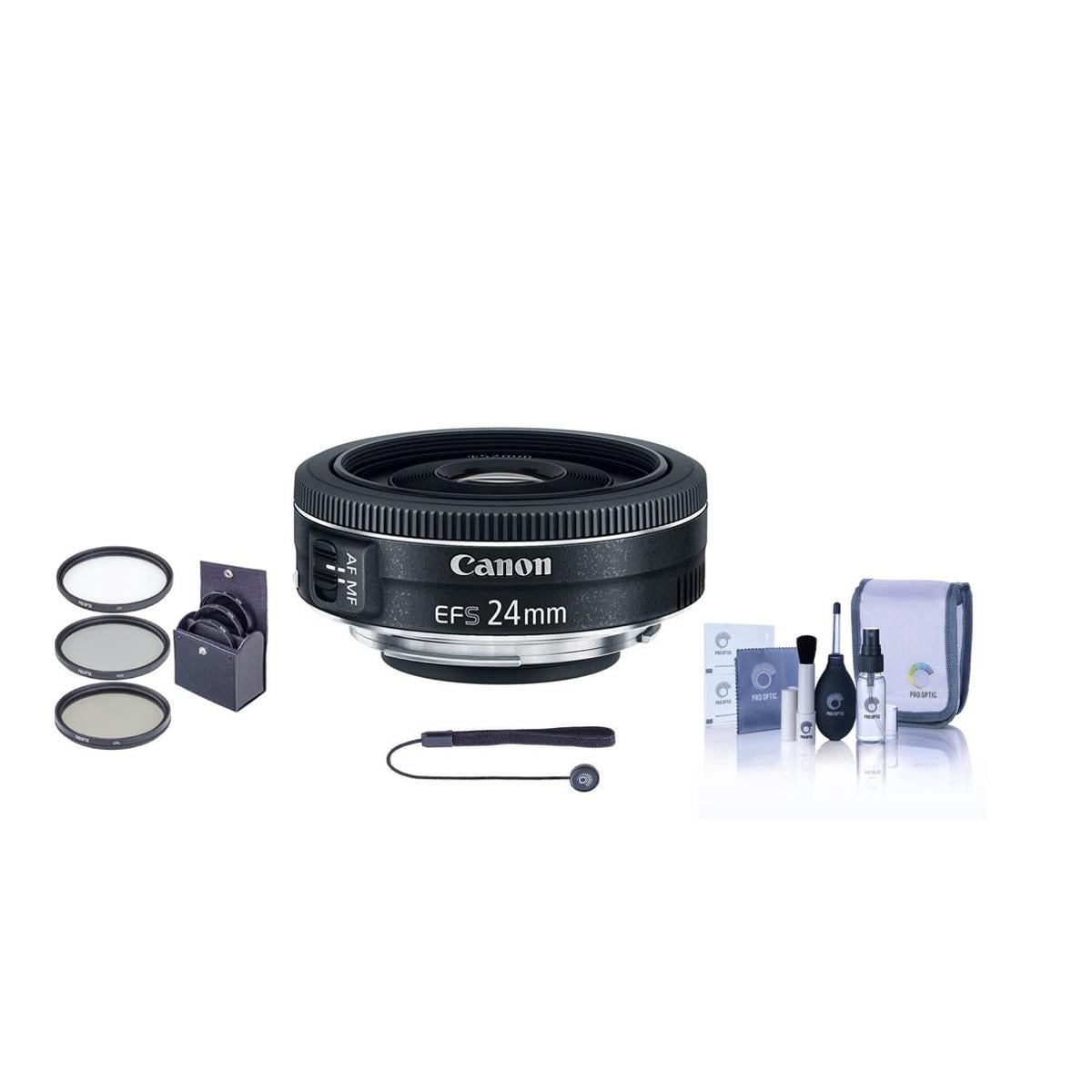 Canon, Camera Lens, EF-S 24mm f/2.8 STM, Portable Black - Walmart.com