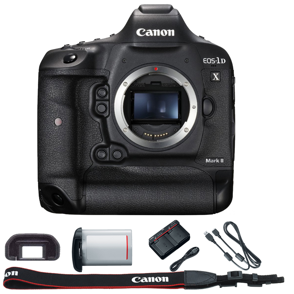 Canon EOS-1D X Mark II Digital SLR Camera 20.2 MP Body 4k Video Black 0931C002 - image 1 of 9
