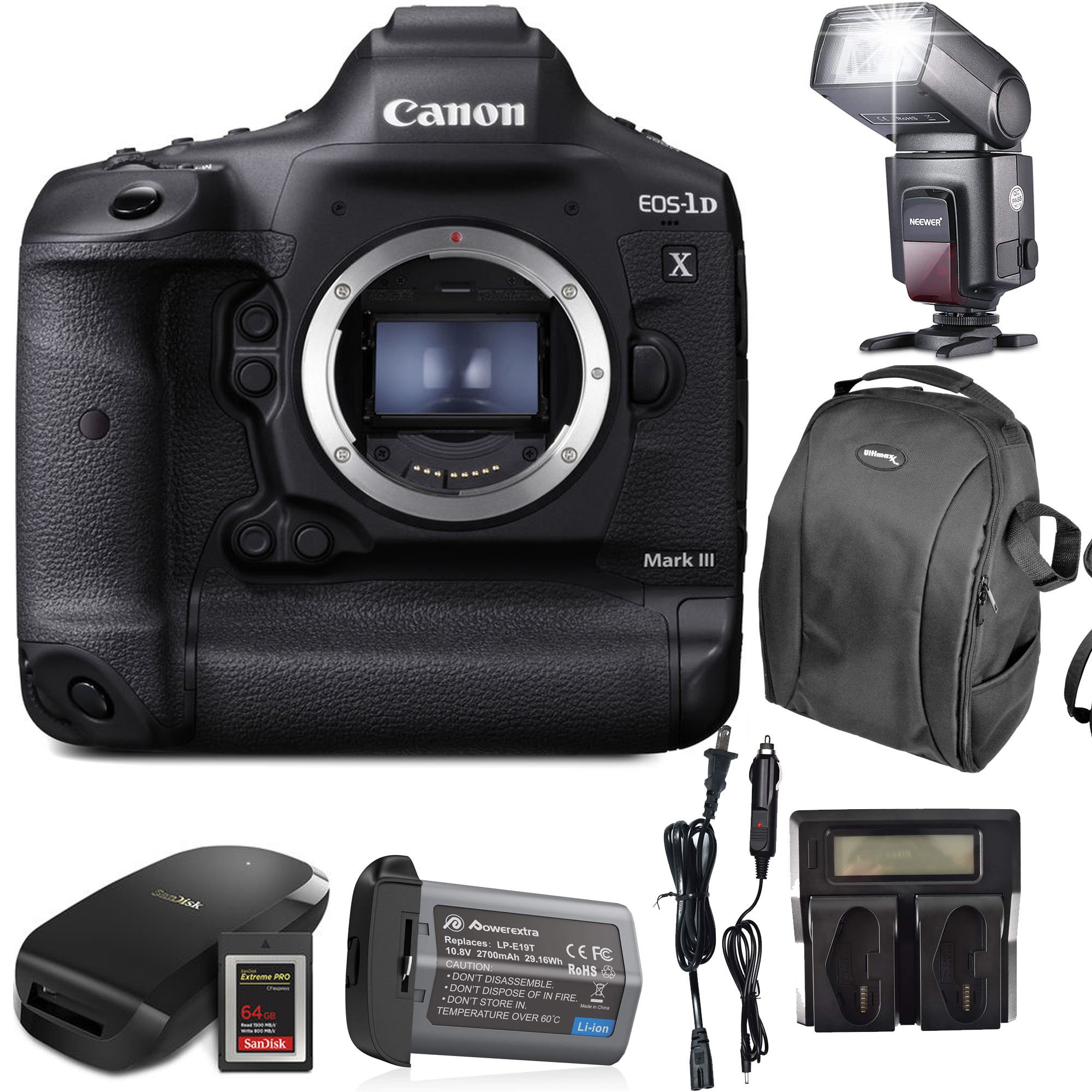Canon EOS-1D X Mark III DSLR Camera (Body Only) with Sandisk 64GB CFexpress Card | PRO CFexpress Card Reader Starter Package - image 1 of 1