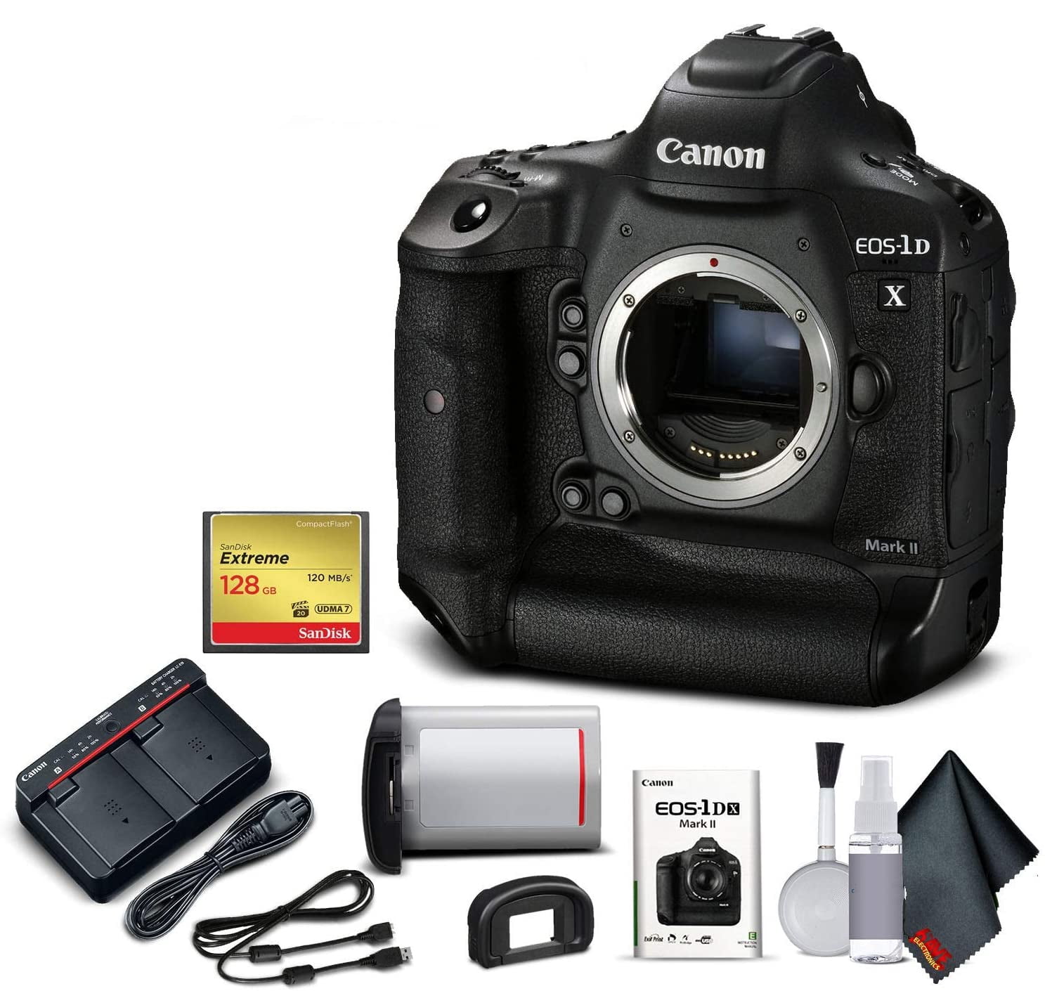 Canon EOS-1DX Mark II DSLR Camera (Body Only) With 2 Year Canon EOS-1DX Mark II DSLR Camera (Body Only) With 2 Year