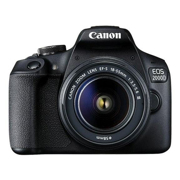 Canon EOS 2000D 24.1MP Digital SLR Camera with EF-S 18-55mm f/3.5-5.6 Lens - International Version