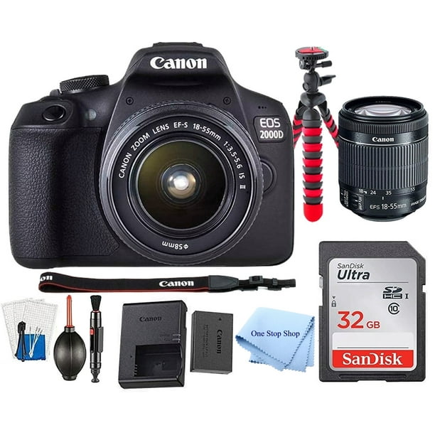 Canon EOS 2000D / Rebel T7 DSLR Camera 24.1MP CMOS Sensor with EFS 18