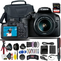Canon EOS 2000D / Rebel T7 DSLR Camera With 18-55mm Lens Deluxe Accessory Bundle