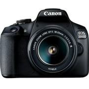 Canon EOS 2000D / Rebel T7 DSLR Camera with EF-S 18-55mm DC III Lens International Model