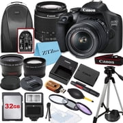 Canon EOS 2000D DSLR Camera with 18-55mm f/3.5-5.6 Lens, Black (International Model)