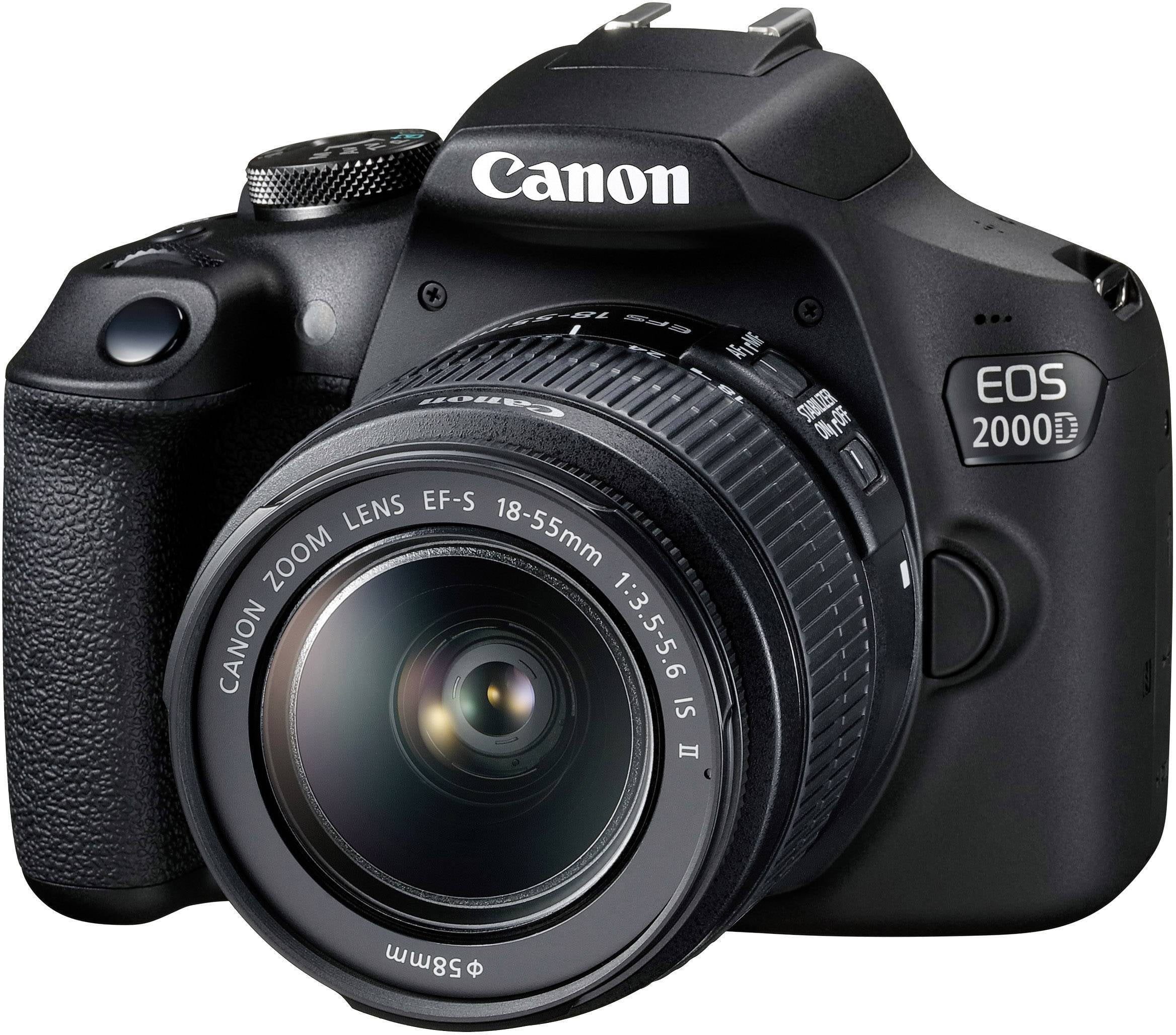 Canon DSLR EOS 2000D / Rebel T7 with EF-S 18-55mm IS II Lens Kit