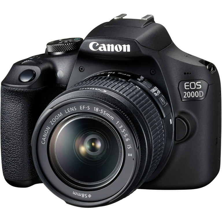 Canon DSLR EOS 2000D / Rebel T7 with EF-S 18-55mm IS II Lens Kit
