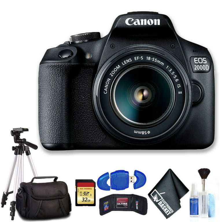 Canon EOS 2000D with EF-S 18-55mm IS II Lens (Intl Model) Ultimate