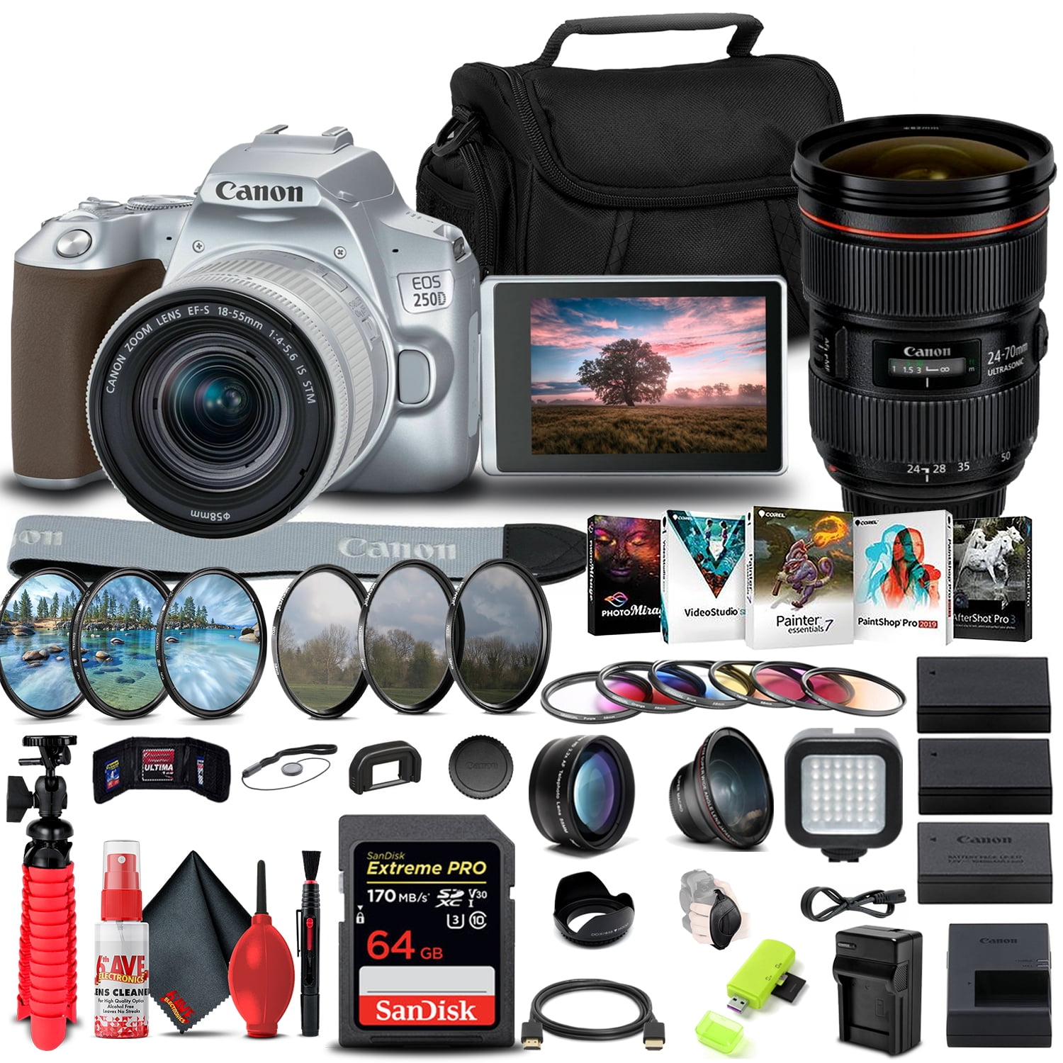 Canon EOS 250D Rebel SL3 DSLR Camera with 18-55mm Togo Ubuy