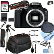 Canon EOS 250D Rebel Sl3 DSLR Camera Body Only No Lens + 32GB Memory + Case + Tripod 20pc Bundle International Version