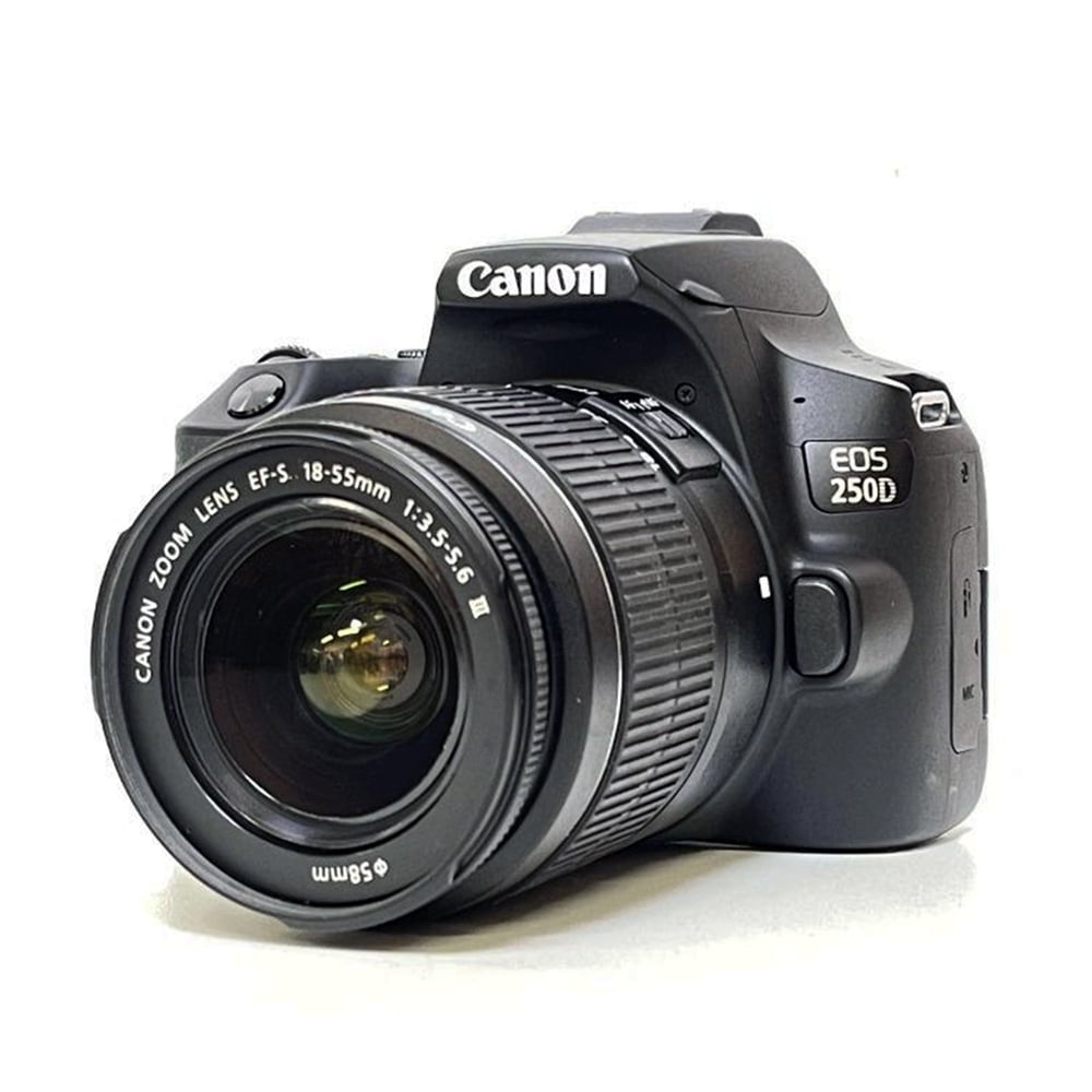 Appareil Photo Reflex Canon EOS 250D + Objectif 18-55mm III - Noir, Occasion