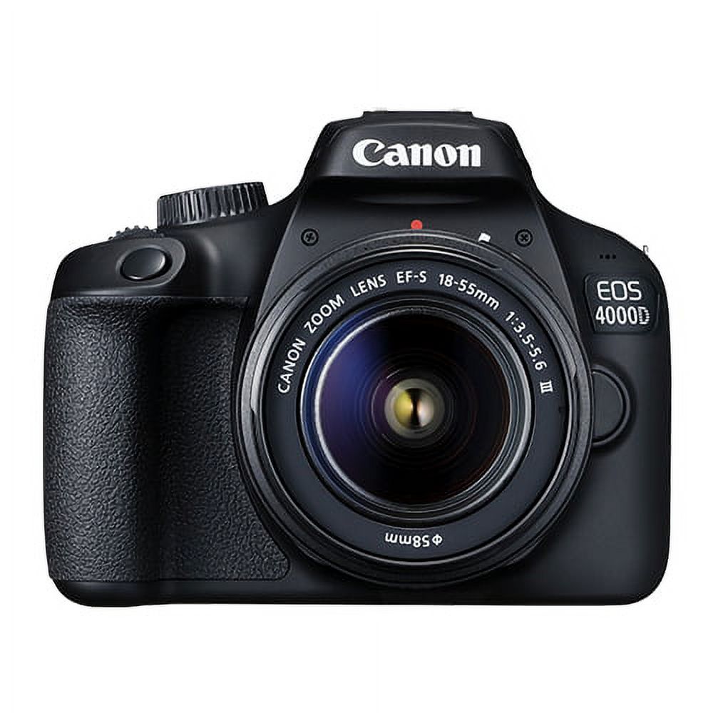 Canon EOS 4000D 18.0MP Digital SLR Camera with 18-55mm EF-S f/3.5-5.6 Lens - image 1 of 9
