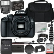 Canon EOS 4000D DSLR Body Only, International Model with Starter Accessory Bundle