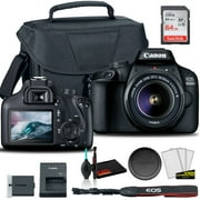 Canon EOS 4000D DSLR Camera with 18-55mm Lens New + Bag + 64GB Card + Cleaning Set + More International Model