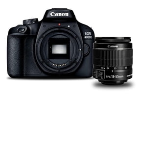 (Open Box) Canon, EOS 4000D DSLR Camera with EF-S 18-55mm IS II Zoom Lens, 1 MP, Smartphone