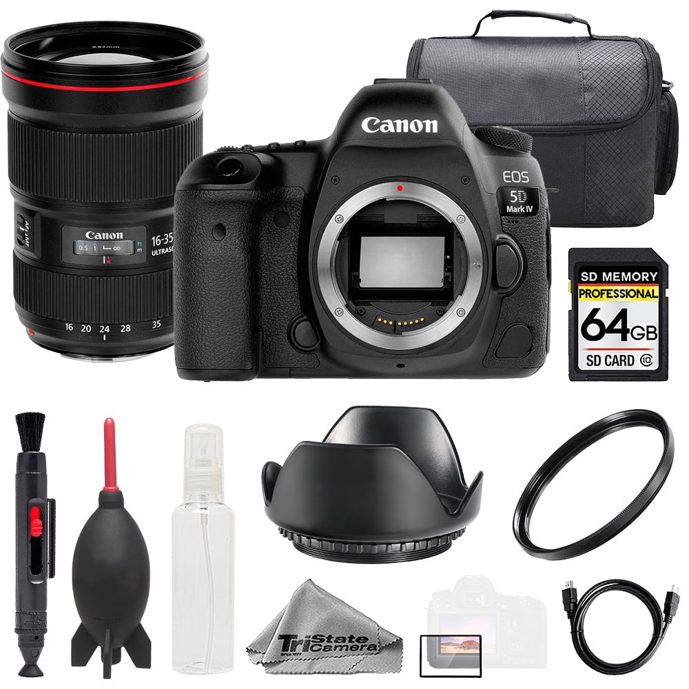 Canon EOS 5D IV Camera + EF 16-35mm f/2.8L III USM Lens +64GB +