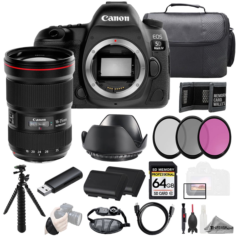 Canon EOS 5D IV Camera + EF 16-35mm f/2.8L III USM Lens +64GB +