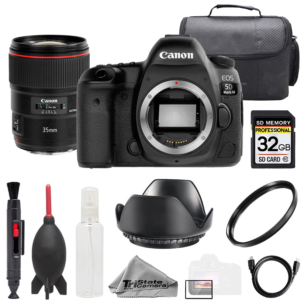 Canon EOS 5D IV Camera + EF 35mm f/1.4L II USM Lens +32GB +