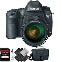 Canon EOS 5D Mark III DSLR Camera with 24-105mm Lens + 64GB Memory Card + 2 Year Accidental Warranty Bundle