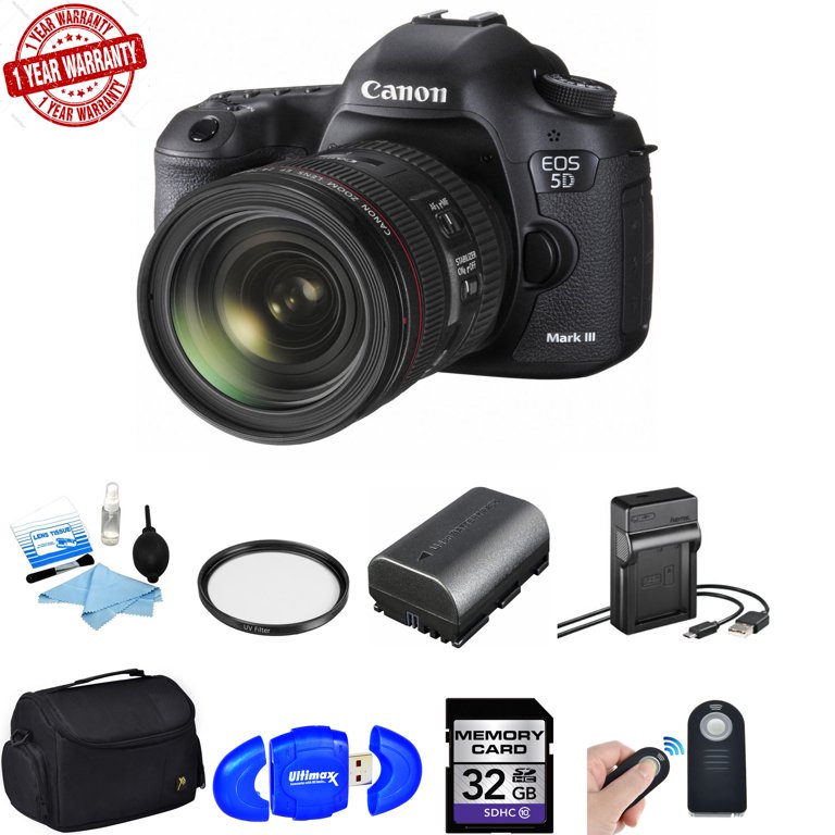 Canon EOS 5D Mark III / iV DSLR Camera Kit with Canon EF 24
