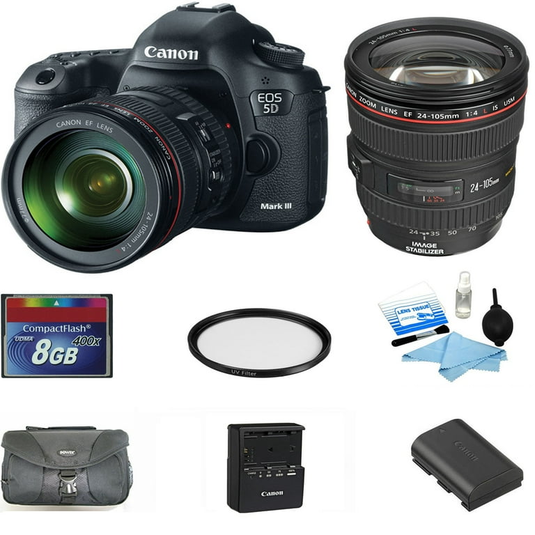 祝開店！大放出セール開催中 Canon EOS 5D Mark III / iV DSLR w/Canon 24-105mm Bundle デジタルカメラ