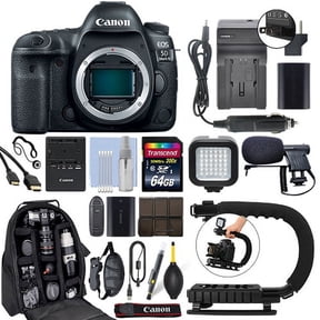Canon EOS 5D Mark IV 30.4MP Full Frame 4K DSLR Camera Body + 64GB Pro Video Kit - International Version