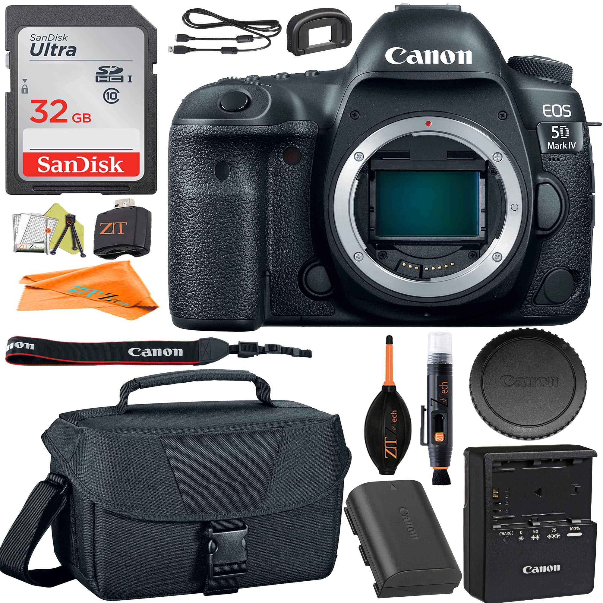 Canon EOS 5D Mark IV Professional Full Frame DSLR Camera with 32GB  