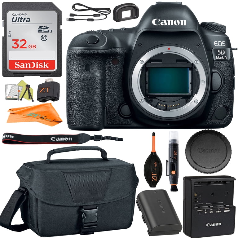 Canon EOS 5D Mark IV Professional Full Frame DSLR Camera with 32GB 